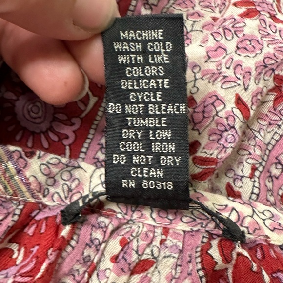 Lucky brand women’s lightweight cotton blouse size medium - Picture 3 of 5